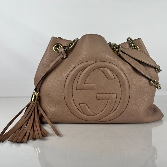 Gucci Marmont Soho Chain Hobo Medium in Blush - Picture 2 of 15